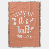 Autum, Fall Orange Decke (Vorderseite Vertikal)