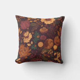 Autum Flower brown Season Decoration Kissen