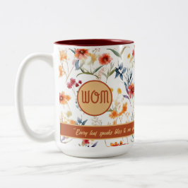Autum Garden Blumendesign Zwei-Tone-Tasse Zweifarbige Tasse