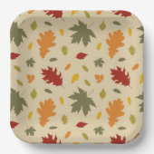 Autum-Herbstlaub Pappteller (Vorderseite)