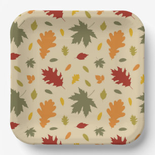 Autum-Herbstlaub Pappteller