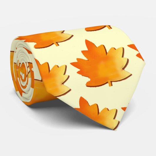Autum Leaf Krawatte (Gerollt)