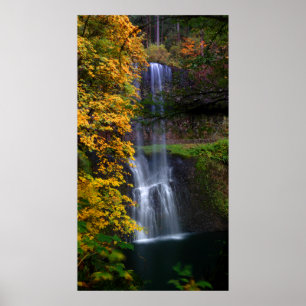 Autum Lower South Falls Poster
