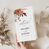 Autum Rustic Floral, Booklet zum Programm für Hoch Flyer