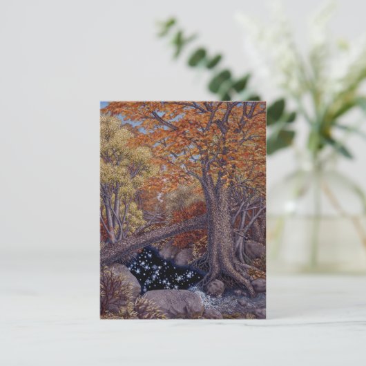 Autum Spring Postkarte (Stehend Vorderseite)