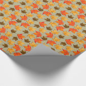 Autum verlässt Grafik 1 Verpackungs-Papier Geschenkpapier (Ecke)