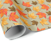 Autum verlässt Grafik 1 Verpackungs-Papier Geschenkpapier (Rolleneckpunkt)