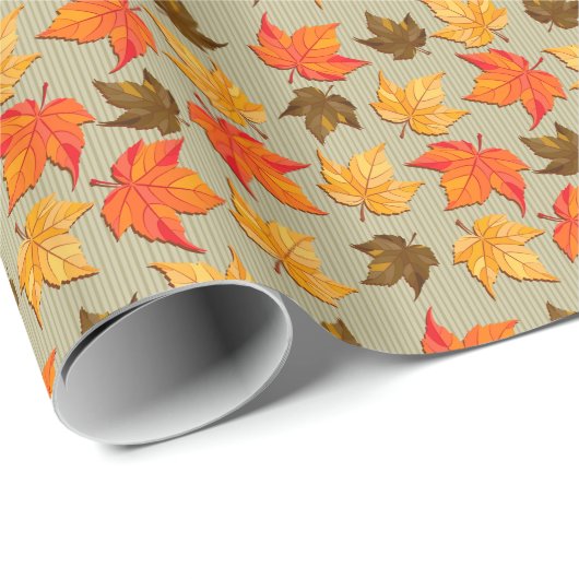 Autum verlässt Grafik 1 Verpackungs-Papier Geschenkpapier (Rolleneckpunkt)