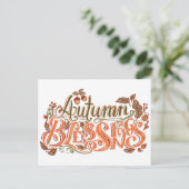 AUTUMENBLESSINGS POSTKARTE (Stehend Vorderseite)