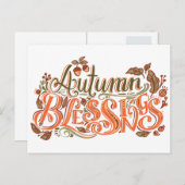 AUTUMENBLESSINGS POSTKARTE (Vorne/Hinten)
