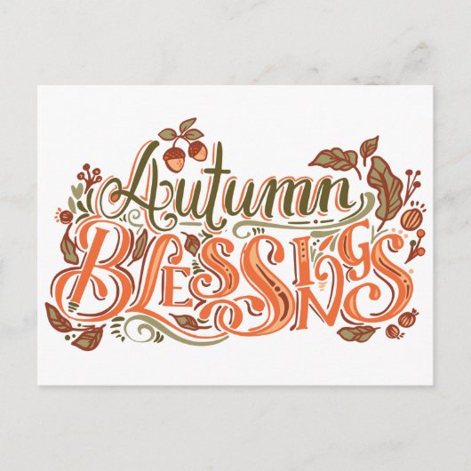 AUTUMENBLESSINGS POSTKARTE (Vorderseite)