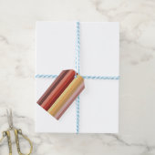 AUTUMENFARBSTRIPEN GESCHENKANHÄNGER (Mit Garn)