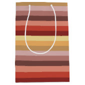 AUTUMENFARBSTRIPEN MITTLERE GESCHENKTÜTE (Vorderseite)