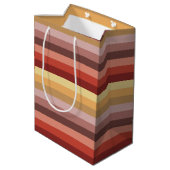 AUTUMENFARBSTRIPEN MITTLERE GESCHENKTÜTE (Rückseite Schrägansicht)