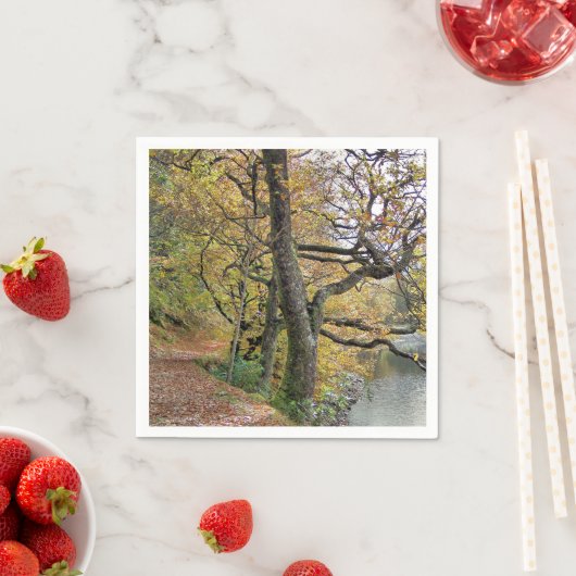 AUTUMMER AM SEE SERVIETTE (Beispiel)