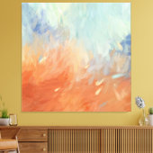 Autumn Abstract Brushstrokes Leinwanddruck (Insitu (Wohnzimmer))