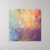 Autumn Abstract Brushstrokes Leinwanddruck (Vorderseite)