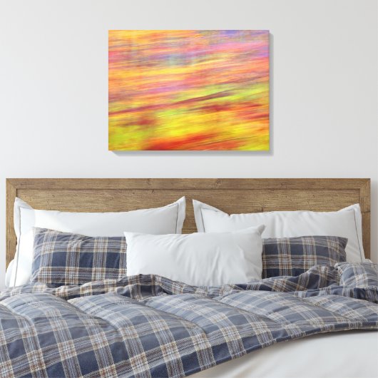 Autumn Abstract Canvas Print Leinwanddruck (Insitu (Schlafzimmer))