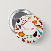 Autumn Abundance Custom Button (Vorne & Hinten)