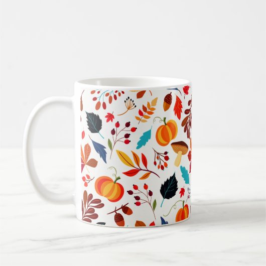 Autumn Abundance Custom Kaffeetasse (Links)