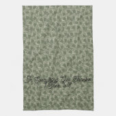 Autumn Acorns in Olive Geschirrtuch (Vertikal)