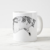 Autumn Acrobat Cat Jumbo-Tasse (Vorderseite Rechts)