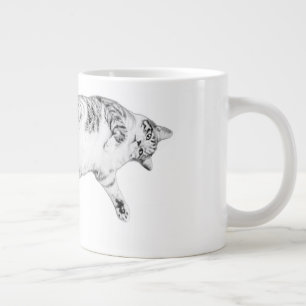 Autumn Acrobat Cat Jumbo-Tasse