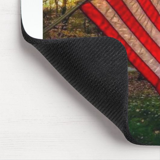 Autumn American Flag #USAPatriotGraphics © Mousepad (Ecke)