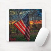 Autumn American Flag #USAPatriotGraphics © Mousepad (Mit Mouse)