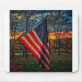Autumn American Flag #USAPatriotGraphics © Mousepad (Vorne)