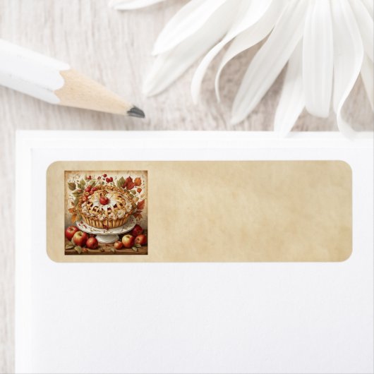 Autumn Apple Pie Address Labels (Insitu)