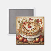 Autumn Apple Pie Magnet (Vorderseite/Rückseite)