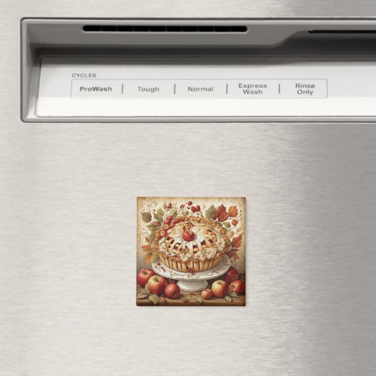 Autumn Apple Pie Magnet (In Situ (Geschirrspüler))