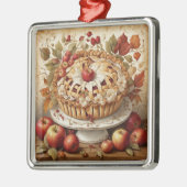 Autumn Apple Pie Ornament Aus Metall (Links)