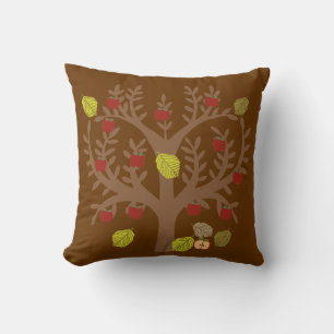 Autumn Apple Tree Pillow Kissen