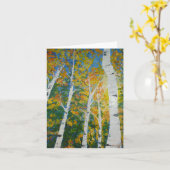 Autumn Aspen Karte (Gelbe Blume)
