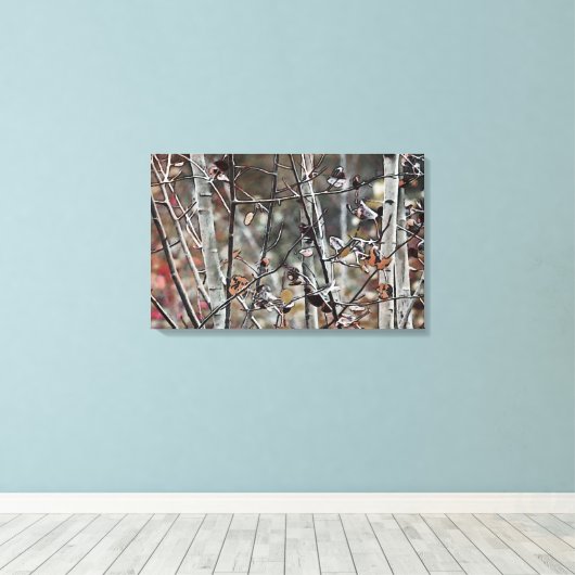 Autumn Aspen Leinwanddruck (Insitu (Holzboden))