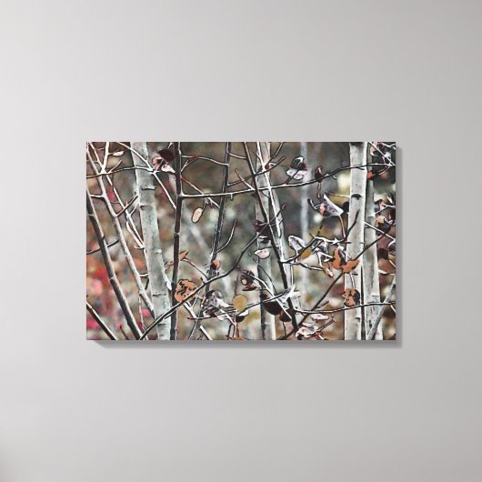 Autumn Aspen Leinwanddruck (Vorderseite)