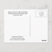 Autumn Aspen Postcard Postkarte (Rückseite)