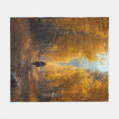 Autumn Aspen Throw Blanket - Seasonal Western  Fleecedecke (Vorderseite (Horizontal))