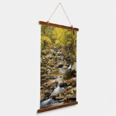 Autumn at Big Creek Wandteppich Mit Holzrahmen (Gewinkelt)