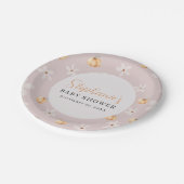 Autumn Baby Fall A Little Pumpkin Baby Shower Pappteller (Schrägansicht)