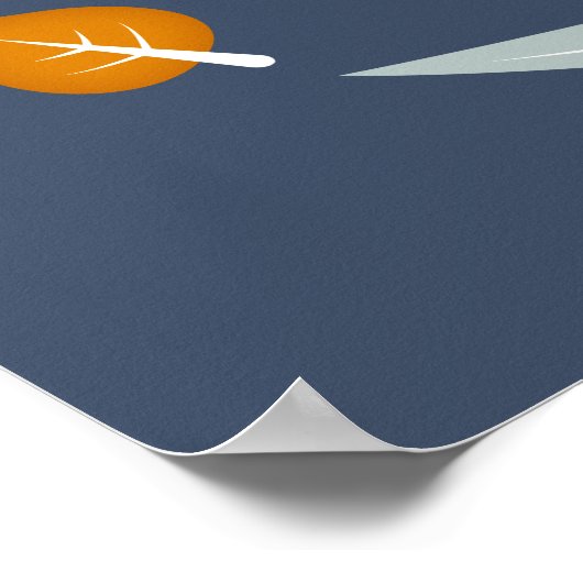 Autumn Baby Fox Poster (Ecke)