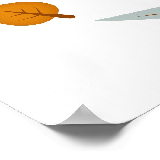 Autumn Baby Fox Poster (Ecke)