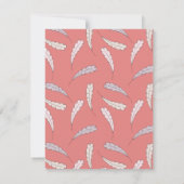 Autumn Baby Girl Little Turkey Danke Karte (Rückseite)