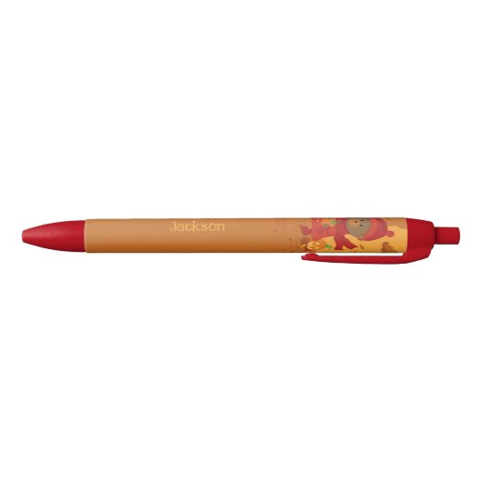 Autumn Bear Kid Pen mit Name Kugelschreiber (Unterseite)