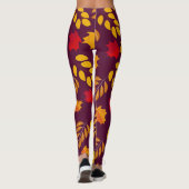 "AUTUMN Beauty" Art Pattern Leggings (Rückseite)