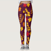 "AUTUMN Beauty" Art Pattern Leggings (Vorderseite)