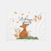 Autumn Beauty Fleecedecke (Vorderseite (Horizontal))