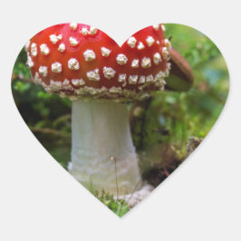 Autumn Beauty Herz-Aufkleber